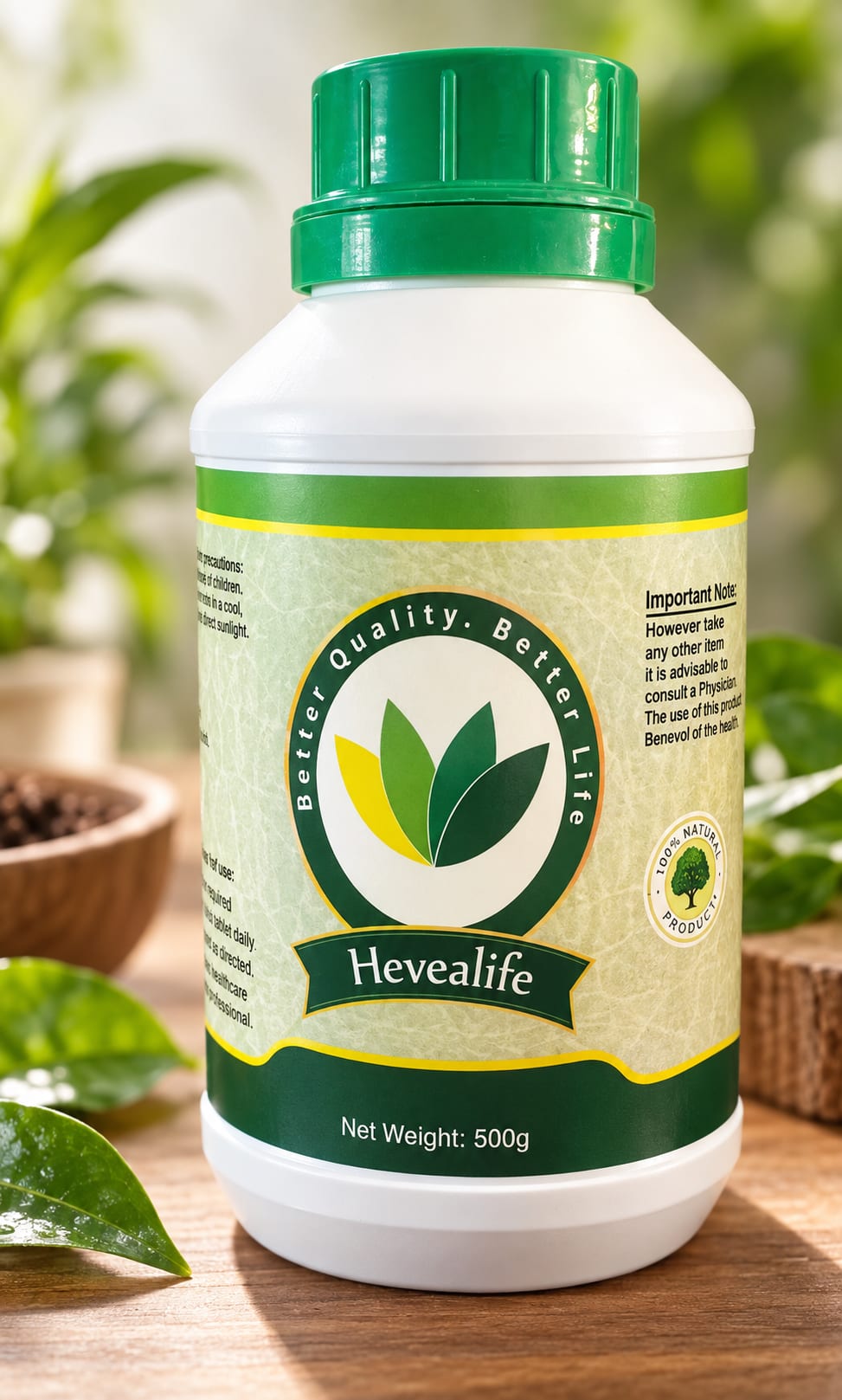 Botol Hevealife rejuvenator cair nutrisi lengkap 500g